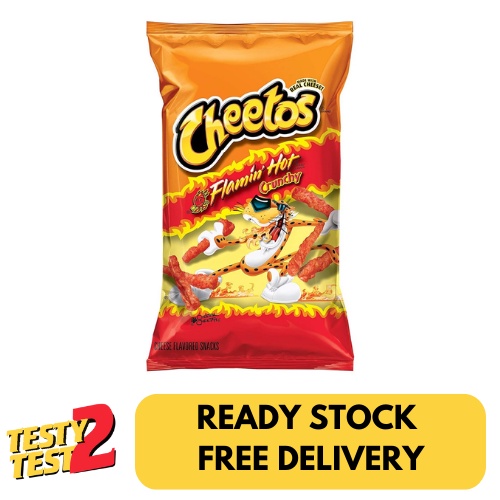 

Cheetos Flamin Hot Crunchy Snacks Cheese Flavoured 226.8g
