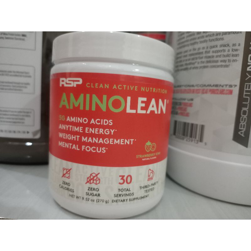 RSP AMINO LEAN 5G amino acids 270g 30SV bubuk amino suplemen fitness nutrisi fitness