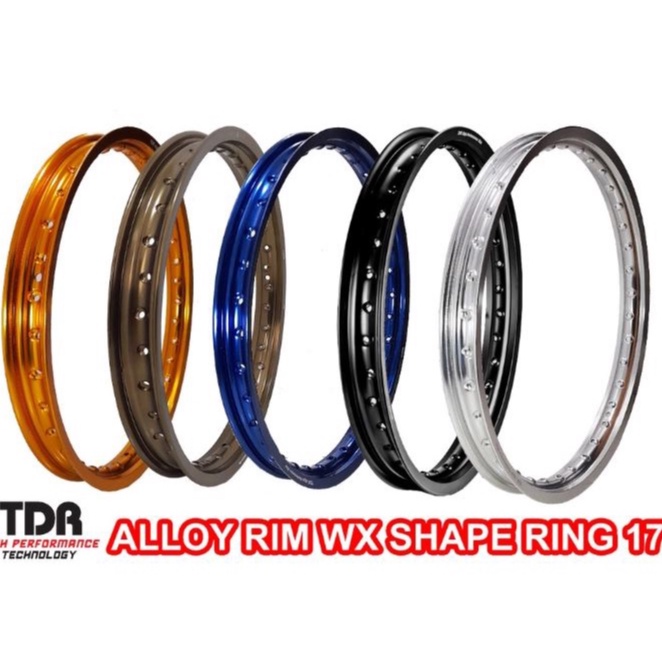 VELG TDR RING 17 140, 160, 185, 215 RING 17 WX BLACK, GOLD, BLUE, SILVER