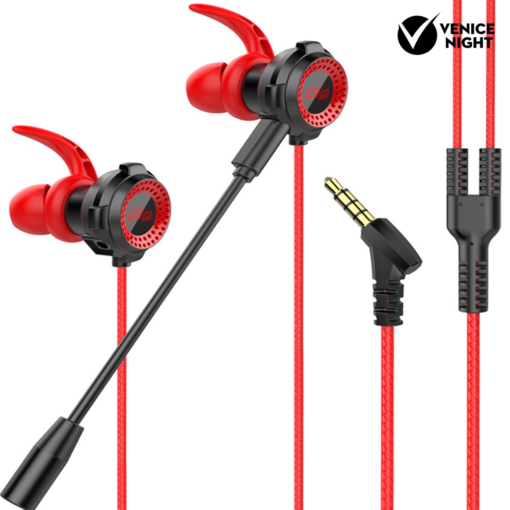 (VNEP) (Berkabel) G11 3.5mm In-Ear Earphone Noise Reduction Gaming Headset dengan Mikrofon