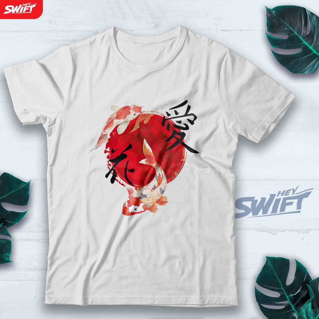 KAOS Koi Fish butterfly Shirt Nishikigoi ikan TSHIRT BAJU DISTRO