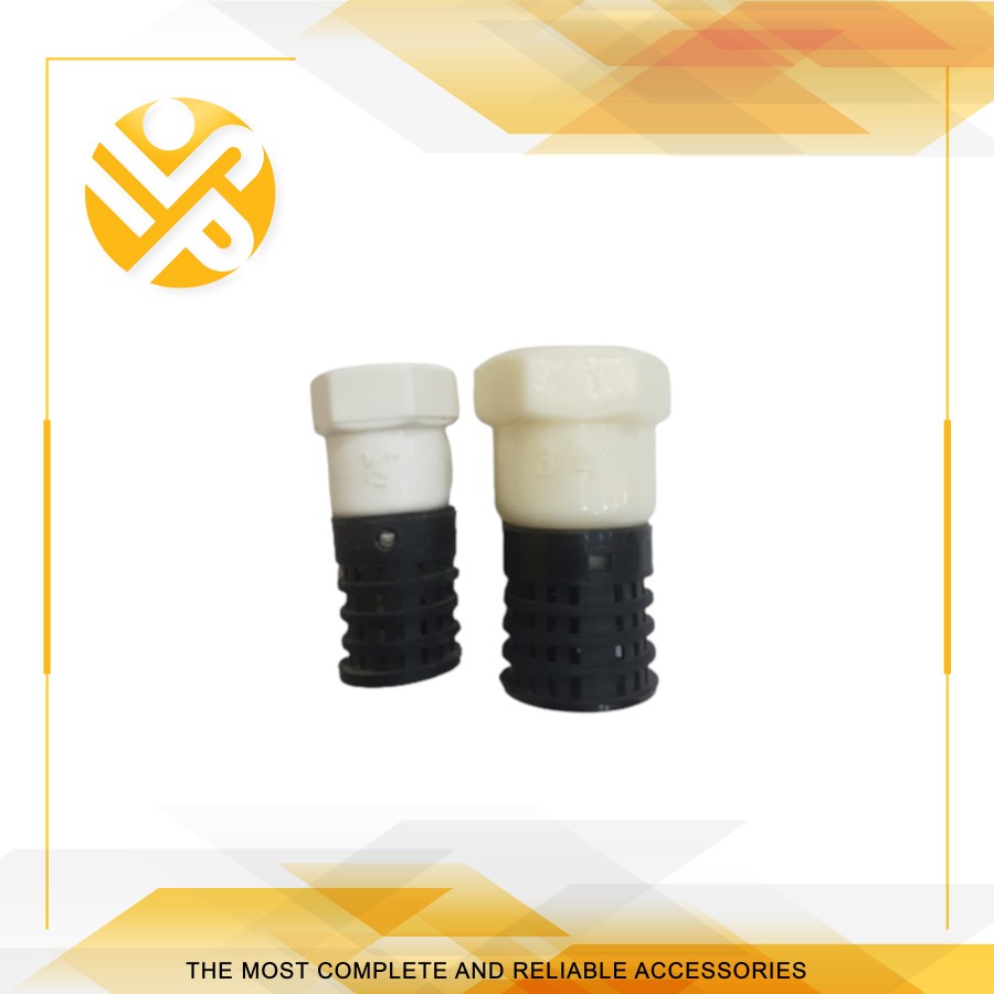 Foot Klep Saringan Pipa 1/2 Inch & 3/4 Inch PVC Peralon Sumur Filter