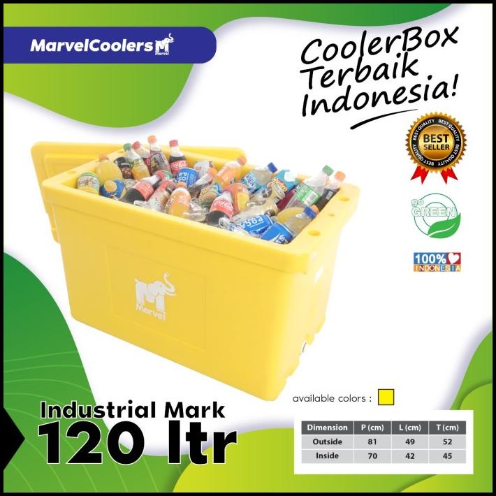 Promo Marvelcooler 120 Ltr Industrial Mark (Coolbox - Icebox - Es Box)