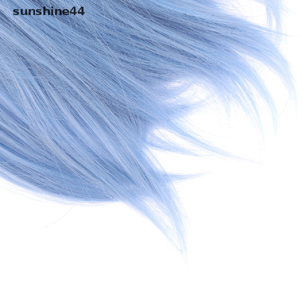 Sunshine Wig / Rambut Palsu Karakter Kartun Anime Maid Warna Biru Untuk Cosplay