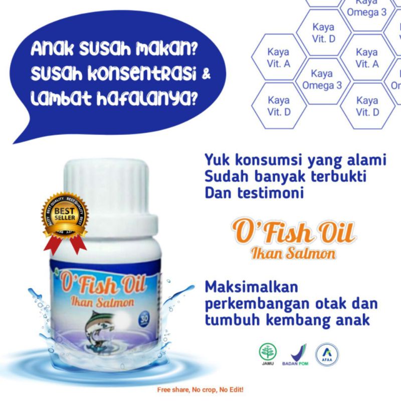 o fish oil minyak ikan salmon original