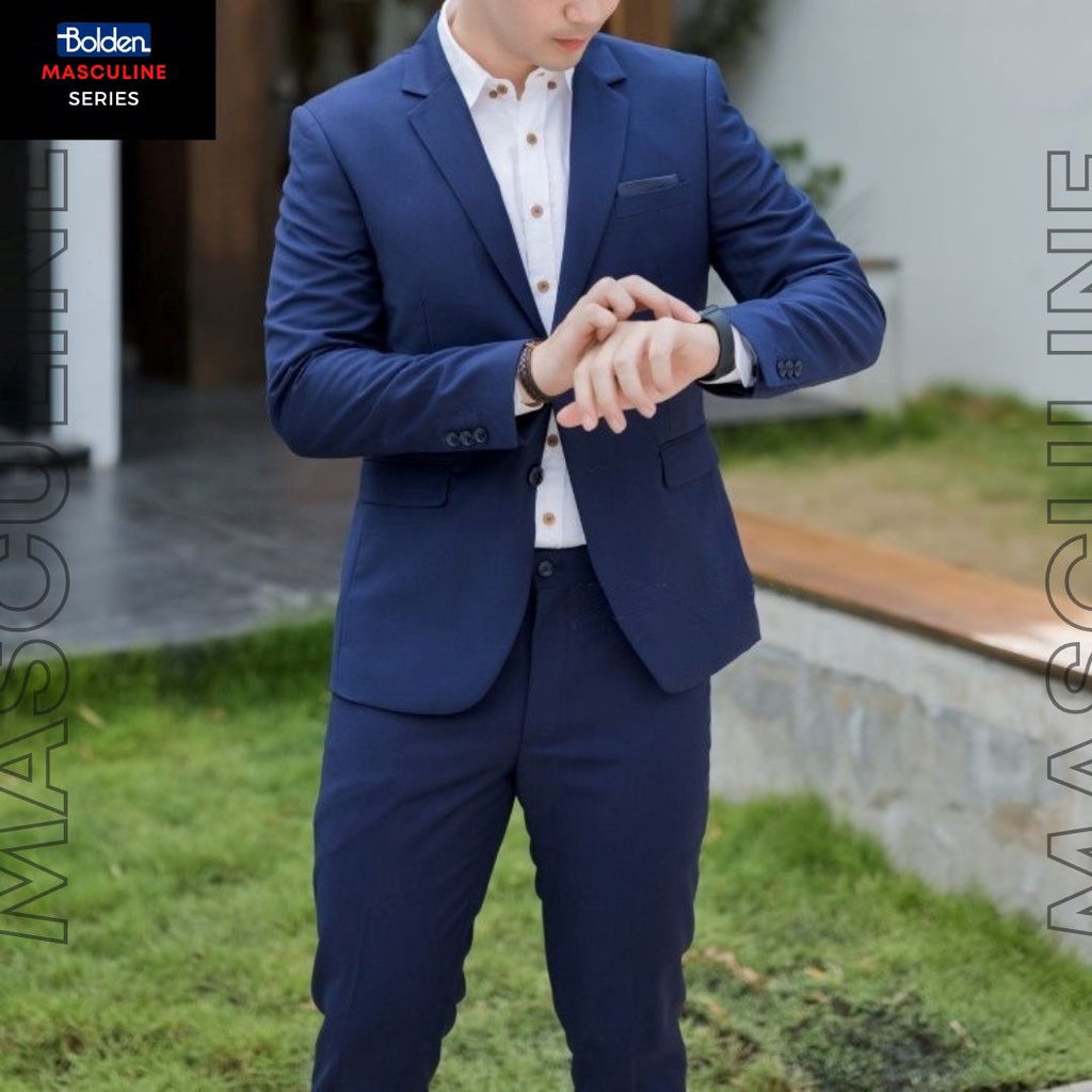 Jas Pria - Setelan Jas & Celana Navy - MASCULINE SERIES