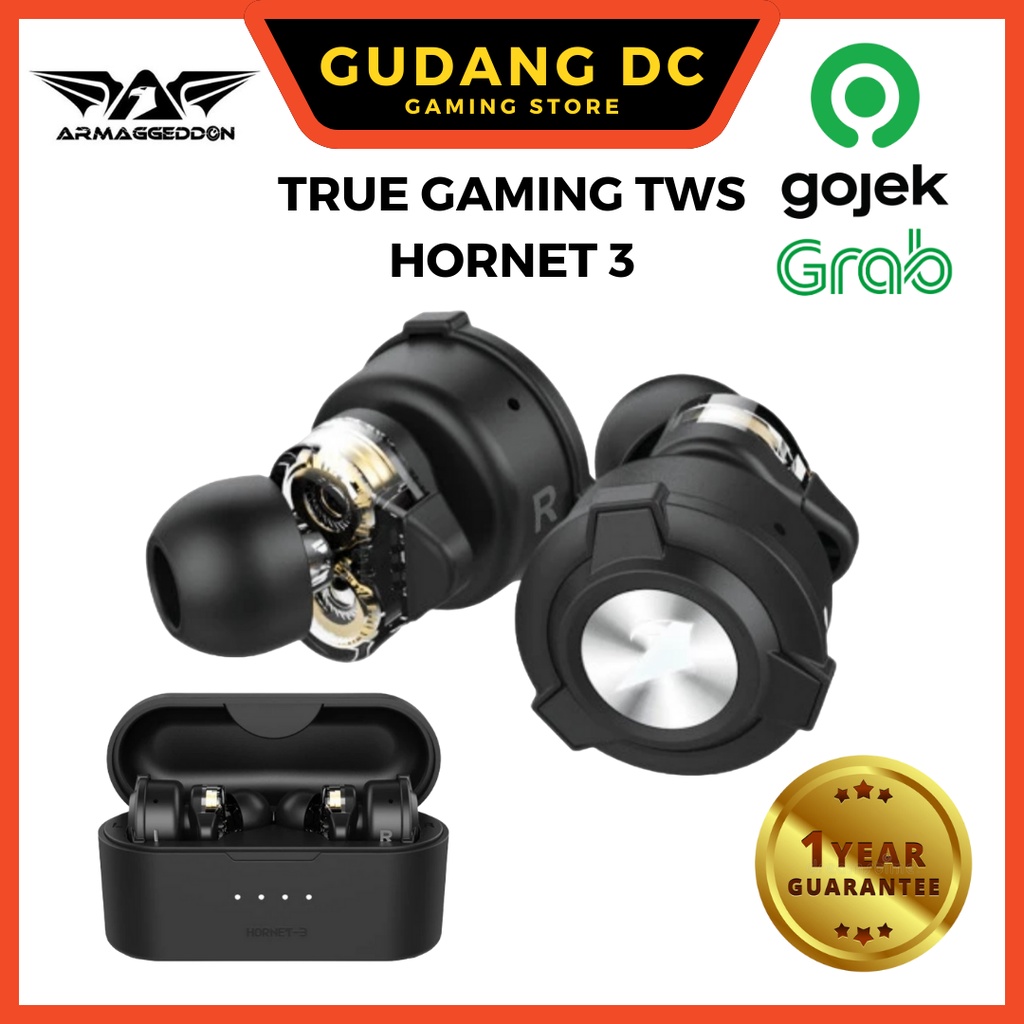 Earphone TWS Gaming Dual Driver Mode Low Latency Armaggeddon Hornet 3