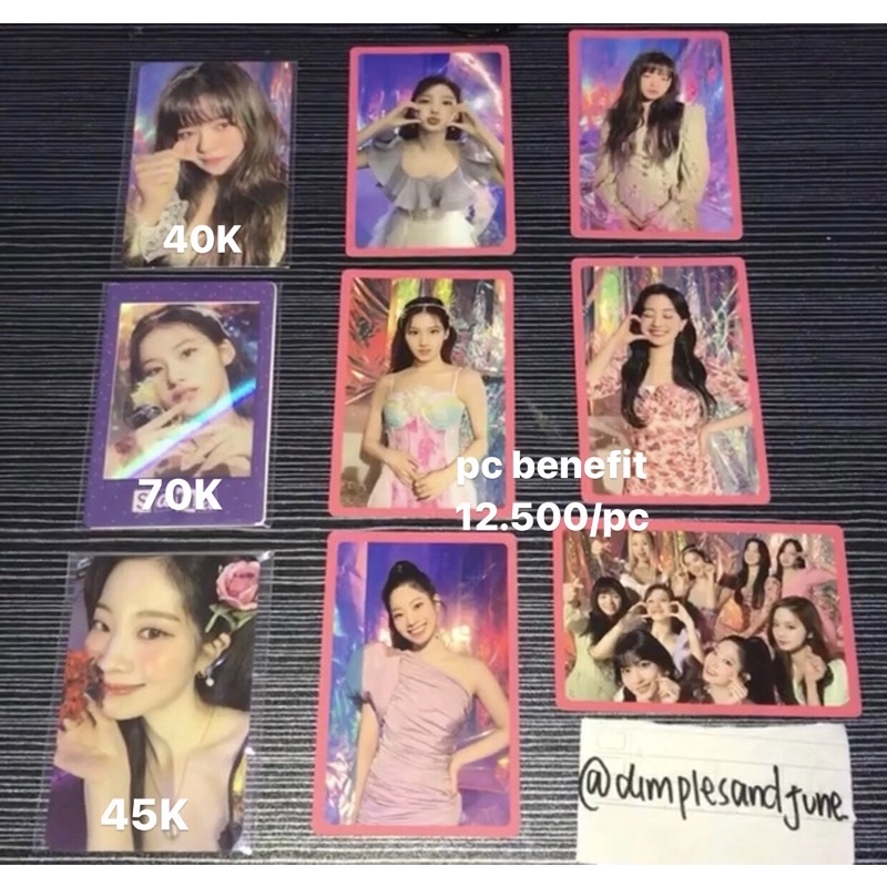 twice taste of love official photocard withdrama benefit