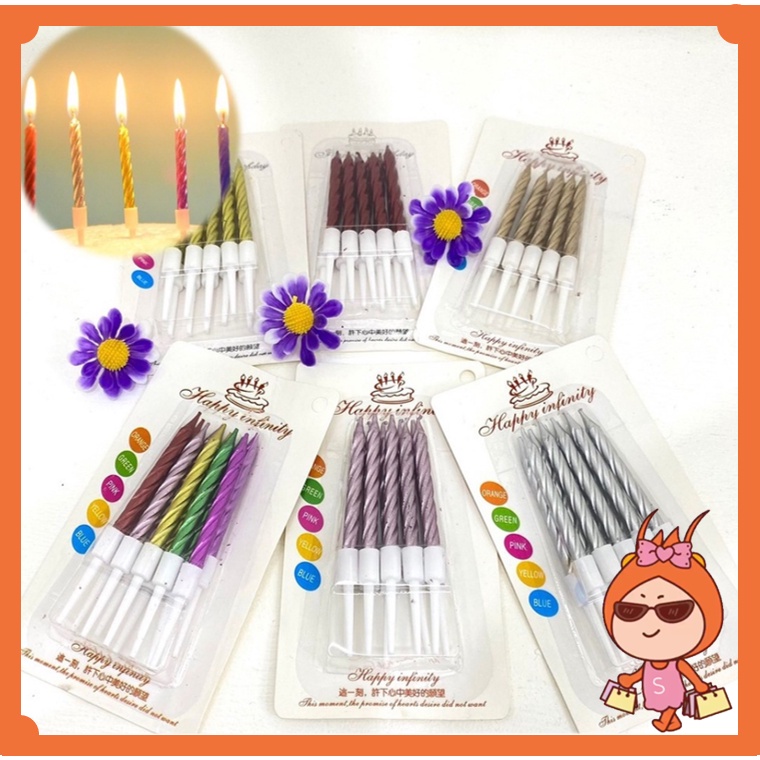 Reseller Welcome - Li5552 Lilin Birthday 10 Pcs / 10 in 1 Candle / Lilin Ulang Tahun 10 Pcs / Lilin 