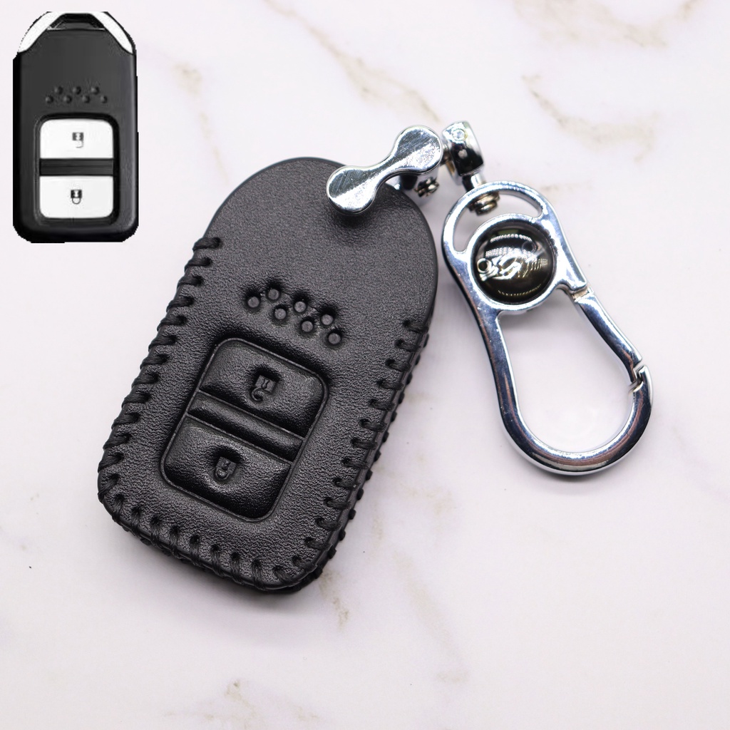 Case Kunci Mobil Bahan Kulit Untuk Honda Civic CRV HRV BRV City / Accord / HRV 2014 Ke 2020