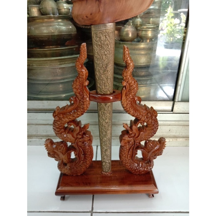 Jagrak Keris Ukir Naga Halus Isi 1