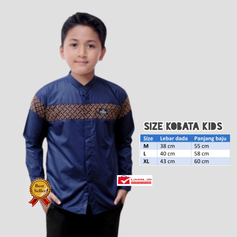 Baju Koko Terbaru Kobata Anak Laki-laki Pakaian Muslim Viral Toyobo Tojiro BISA COD USIA SD SMP