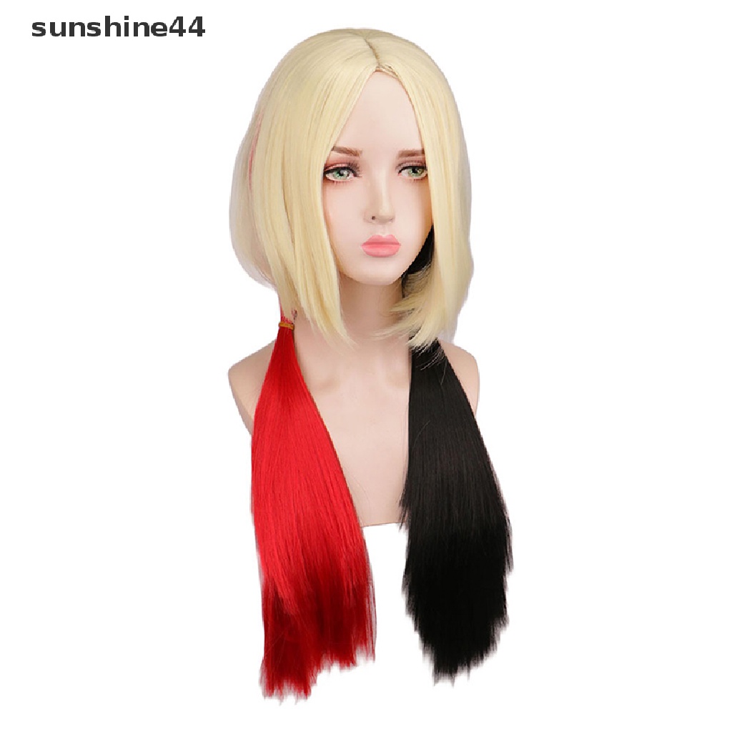 Sunshine Wig / Rambut Palsu Harley Quin Untuk Cosplay / Pesta Halloween / Natal