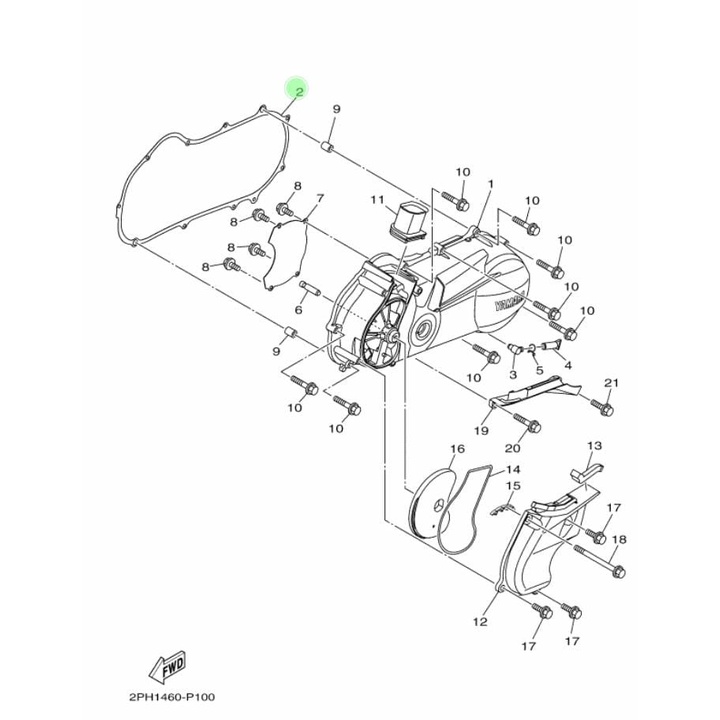 PAKING PERPAK BAK CVT MIO M3 S Z SOUL GT 125 XRIDE 125 FINO FI 125 ASLI ORI YAMAHA 2PH E5451 00