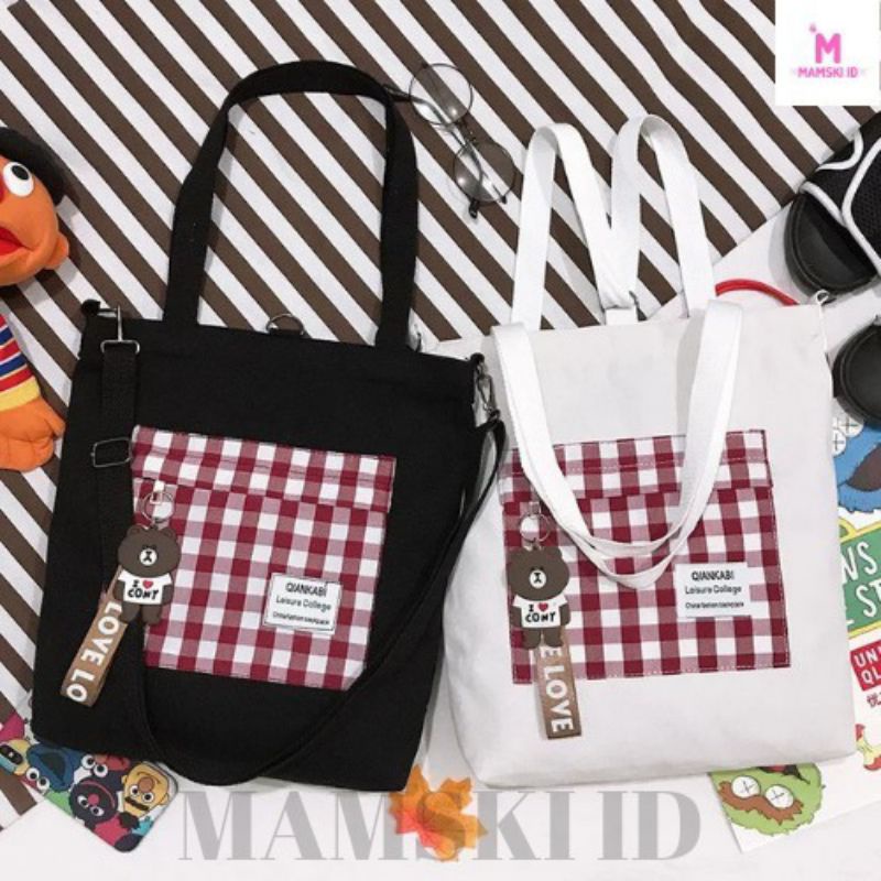 Arifirn Tote Bag Tokyo - Tas Tote Bag Wanita dan Pria Murah