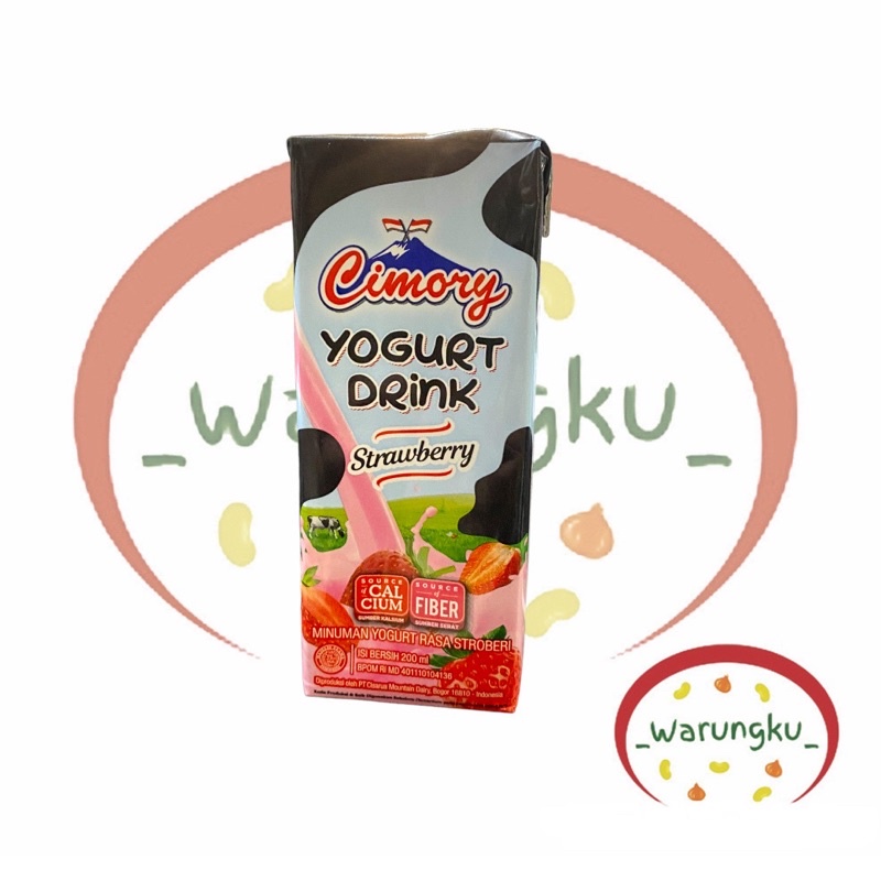 CIMORY Yoghurt Drink 200ml Rasa Stoberi Blueberry Strawberry