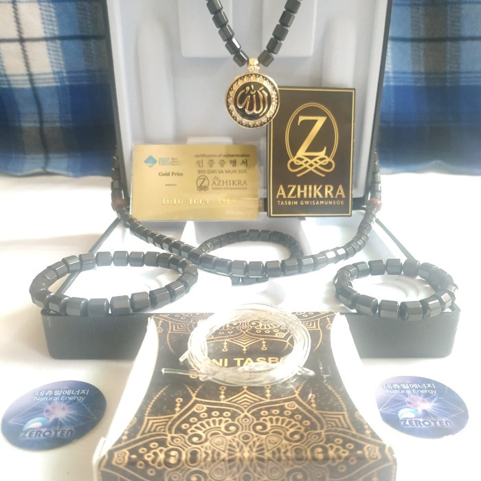 Azhikra Kalung Gelang Kesehatan Black Jade ( ORIGINAL)