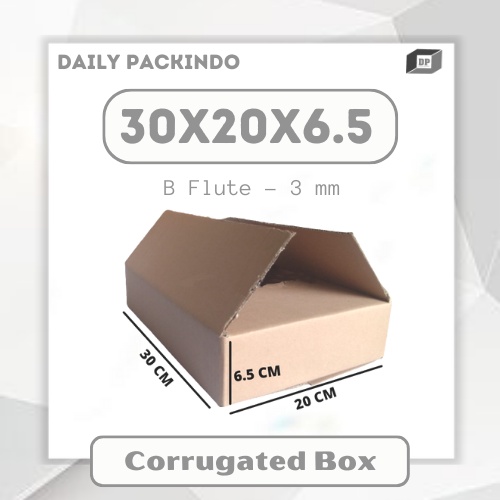 

Kardus/Packing/Dus/Corrugated/Box Ukuran 30x20x6.5 Cm Baru B Flute