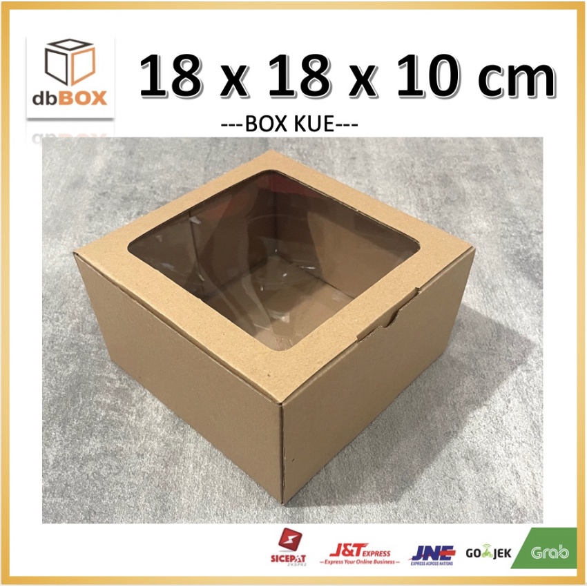 

BOX MIKA 18x18x10 kardus die cut, untuk kue hampers gift box MIKA MIKA-