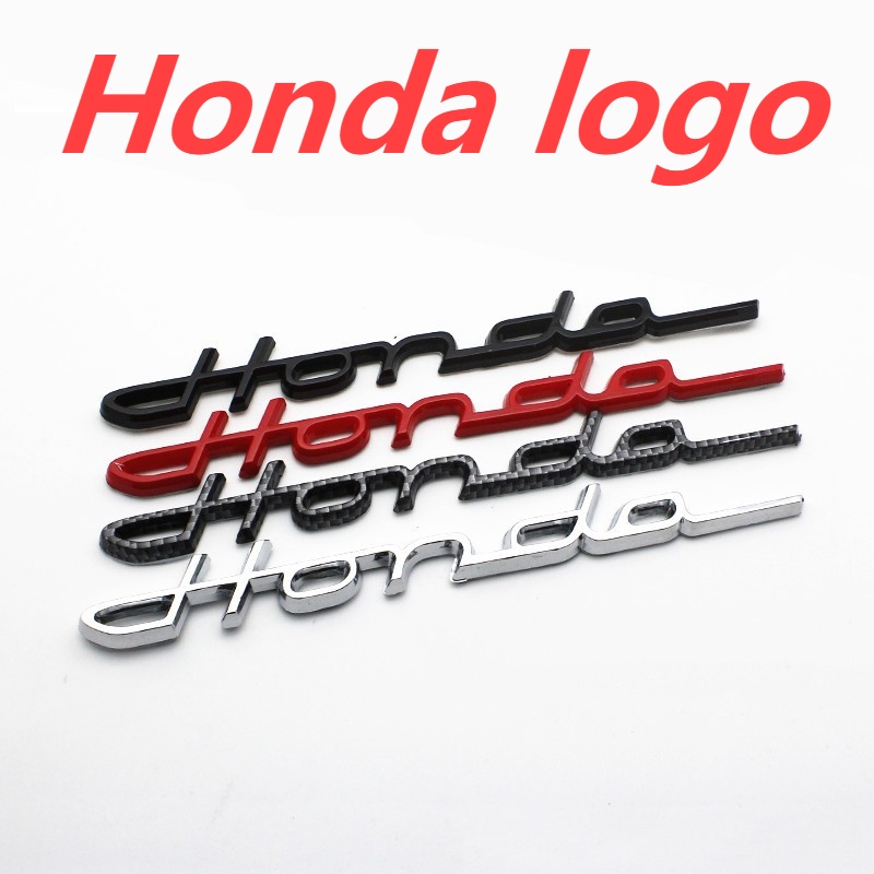 Emblem Logo Honda/Warna Merah Hitam Biru/emblem honda latin/SATU BIJI emblem honda latin/Chrome Gold