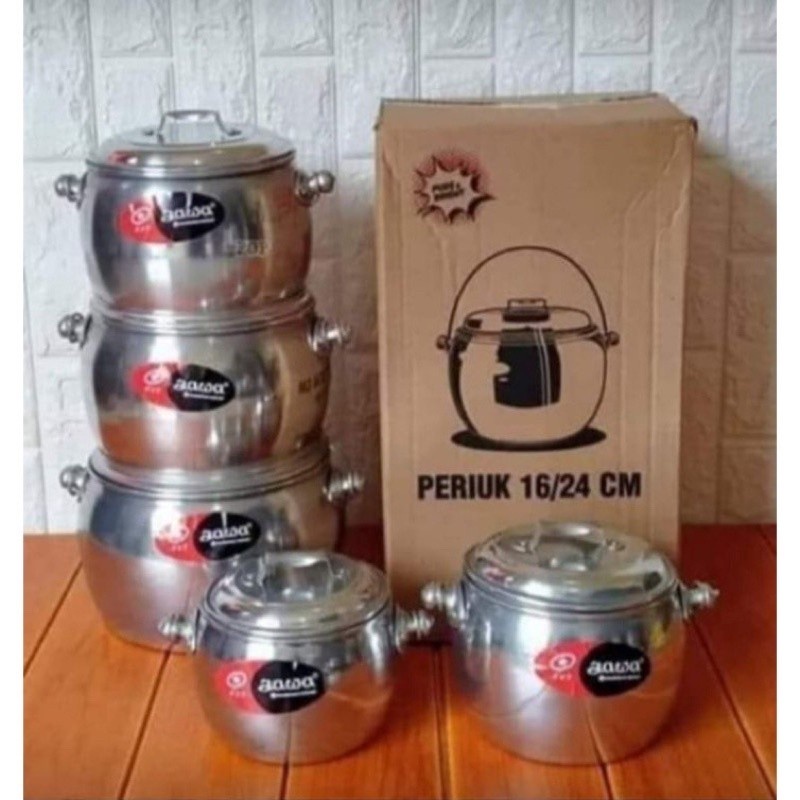 MASPION Periuk Jawa Aluminium Kendil Penanak Nasi 24 cm - AIII-P43