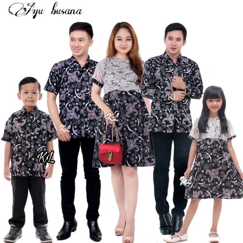 Batik Couple Keluarga Atasan Batik Dres Borkat Couple Batik Modern