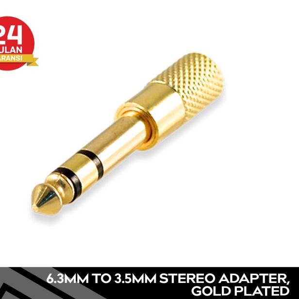 LINDY Audio Jack 6.3mm Male to 3.5mm Female Gold Plated Stereo