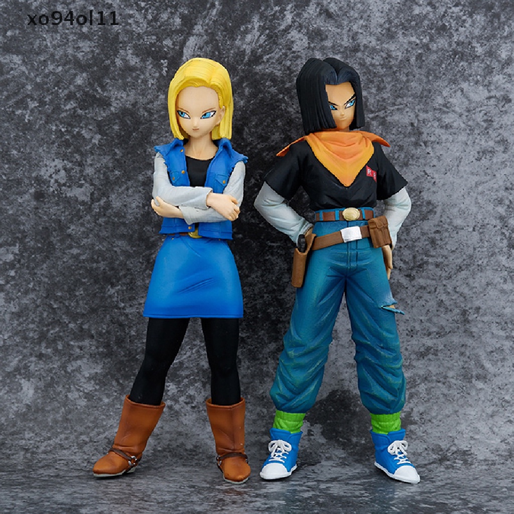 Xo Mainan Action Figure Anime Dragon Ball Z Android 17 18 Bahan PVC Ukuran 24CM Untuk Koleksi