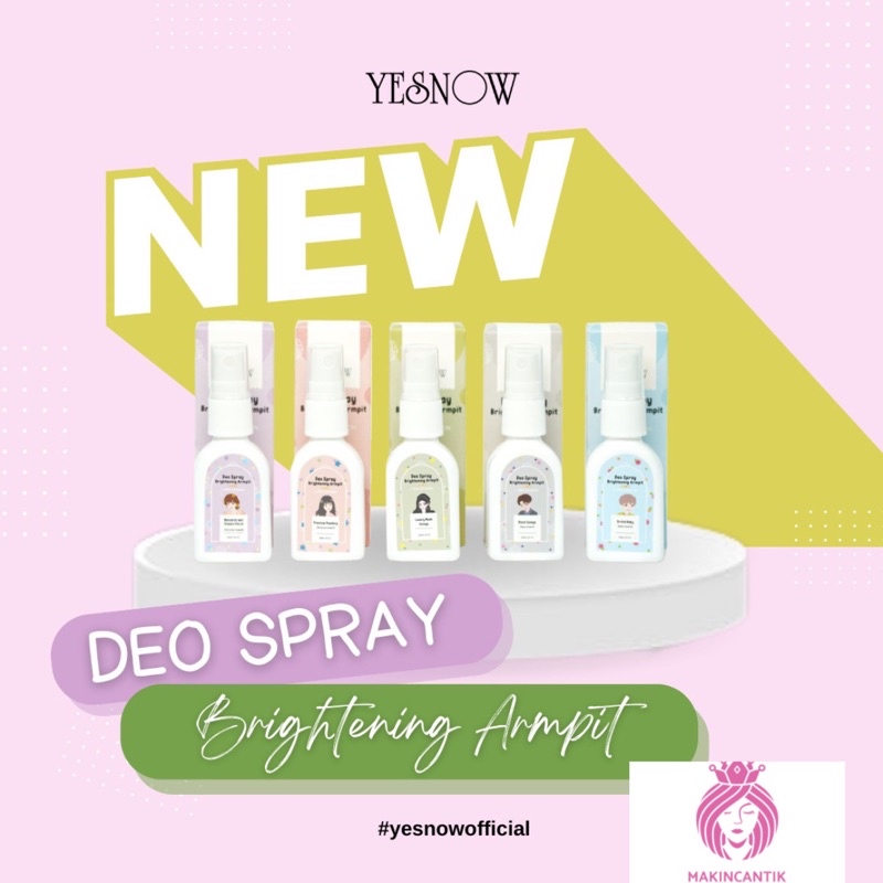 Yesnow Deo Spray Brightening Armpit/ Deodoran Deodorant Spray