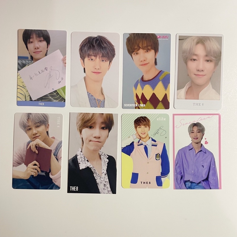 SEVENTEEN The8 benefit photocard ymmday elite the saem taiwan hmv an ode happy ending 24h henggarae 