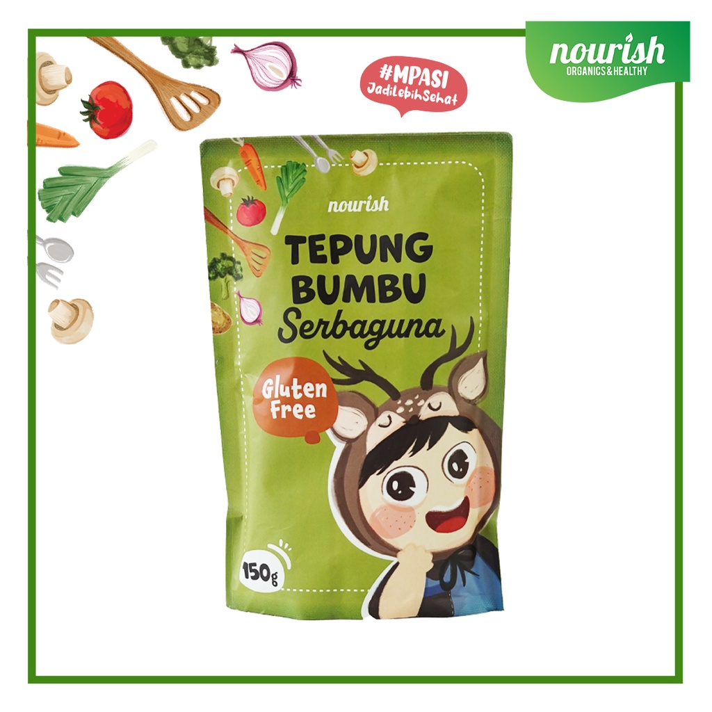 Nourish Tepung Bumbu Serbaguna Gluten Free / Tepung MPASI / Tepung No MSG