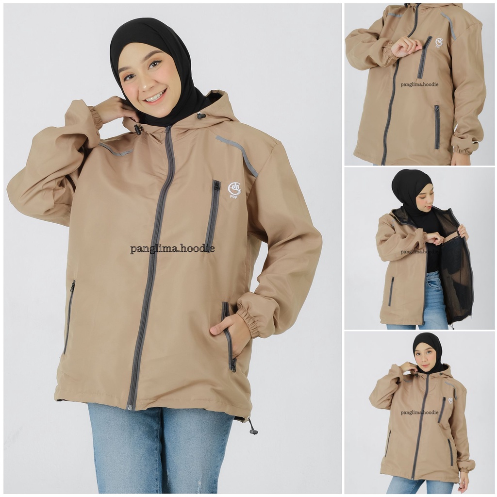 JAKET PARASUT PRIA DISTRO WATERPROOF PREMIUM OUTDOOR OUTERWEAR ANTI AIR FCF 100% ORIGINAL