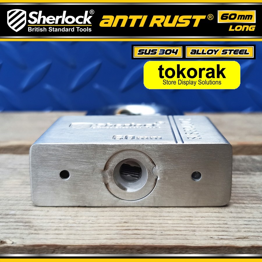 GEMBOK STAINLESS 304 ANTI RUST 60MM PDK SHERLOCK - GEMBOK ANTI KARAT