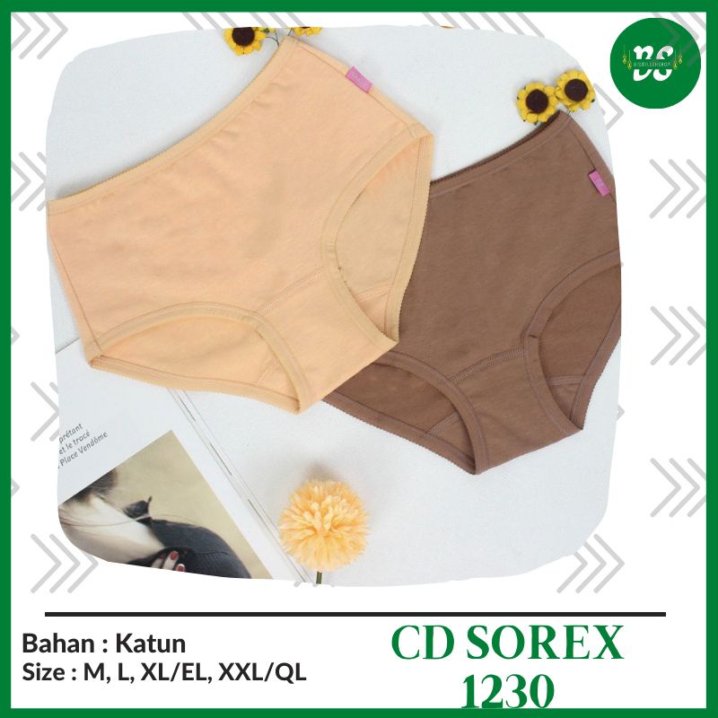 BISMILLAH354 CD Celana Dalam SOREX 1230 Bahan Super Soft Harga Terjangkau Underware Wanita Remaja Po