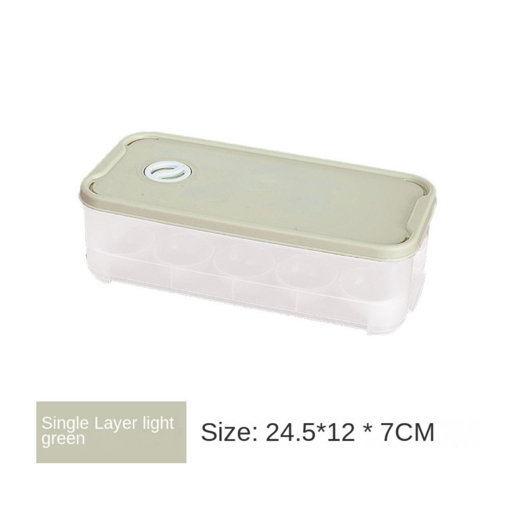 R-FLOWER Sealing Storage Box Portable Stackable Cartons Kulkas Fresh Storage Organizer Eggs Tray Keranjang Telur