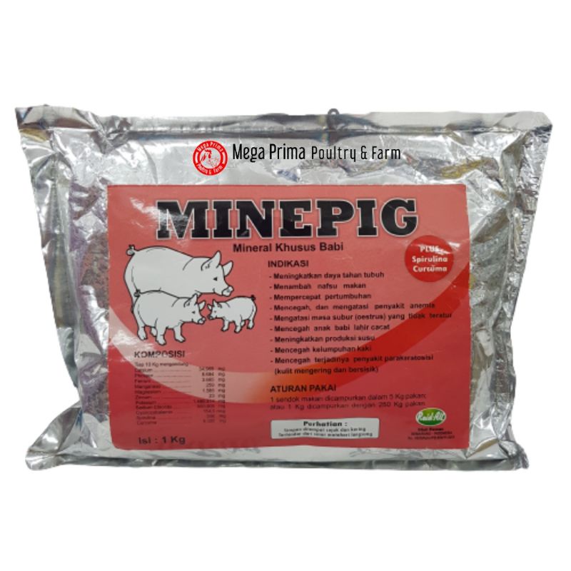 

MINEPIG Minevit Mineral Babi Plus Spirulina & Curcuma RaidAll