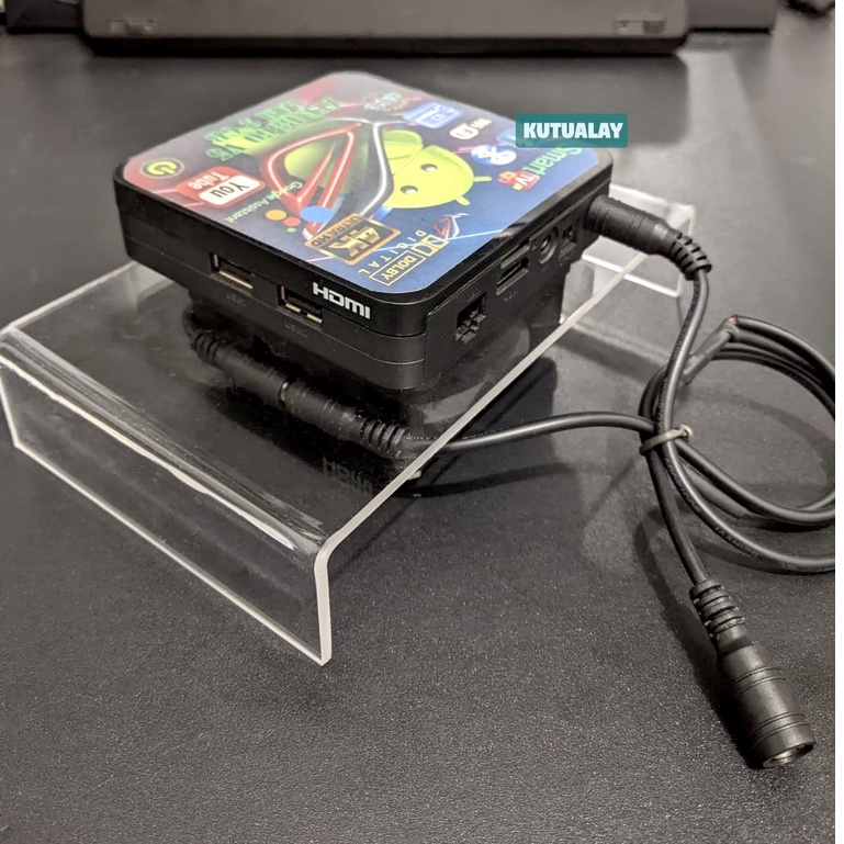 Kipas Pendingin STB Akrilik Fan 8cm 12v STB Router TV Box Plus Adaptor