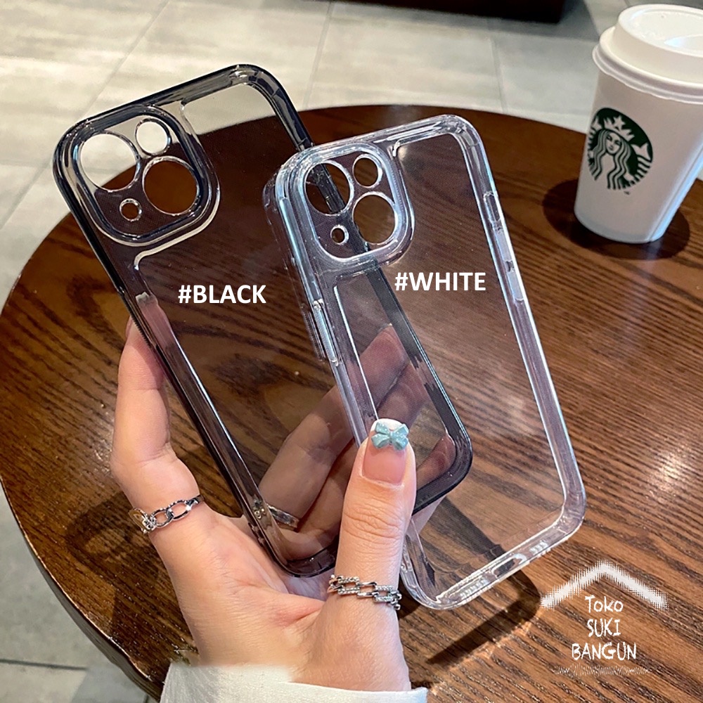 Case iPhone 14 14 Plus 14 Pro 14 Pro Max CLEAR Solid Space Cover Casing Pouch Protector IP14-003