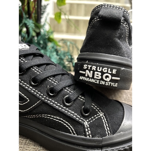 SEPATU SNEAKER NBQ STRUGLE ALLSTRIP KECOT BLACK ORIGINAL100% PREMIUM