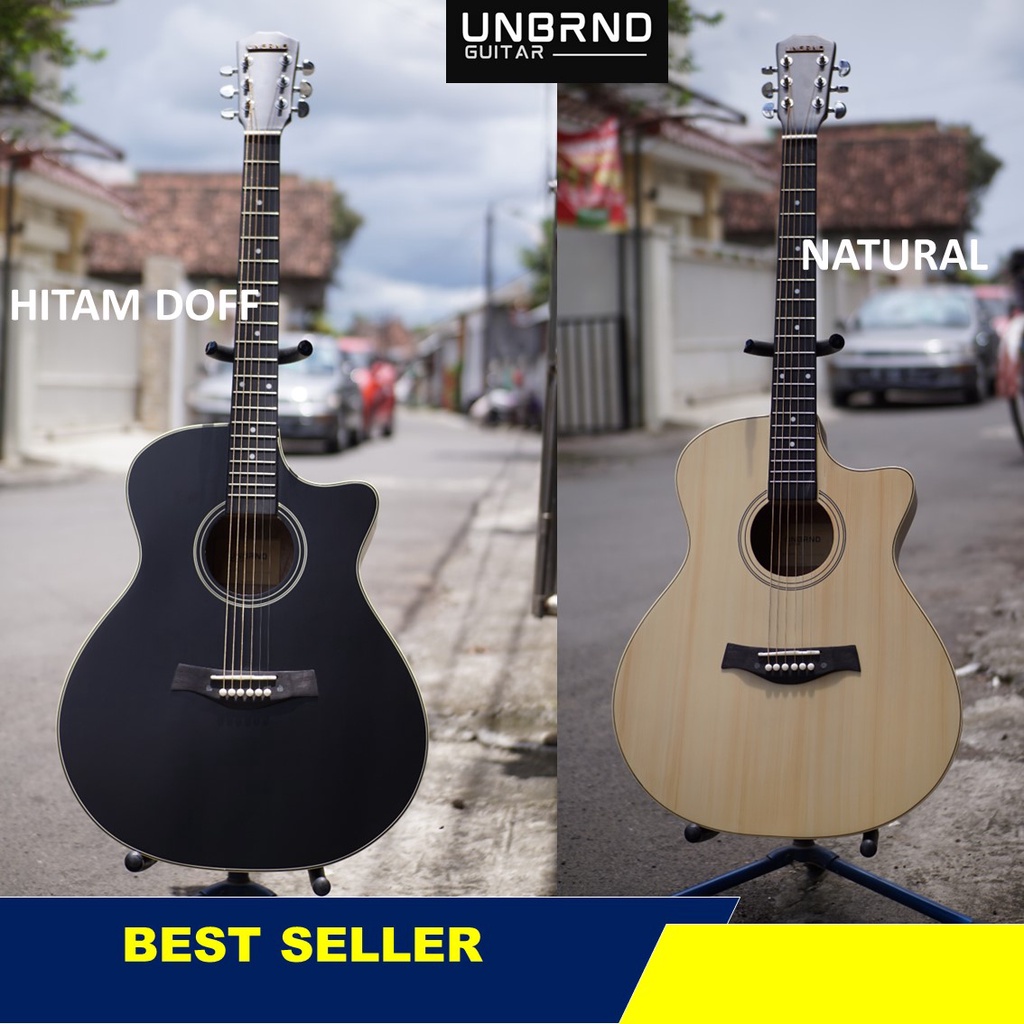 GITAR AKUSTIK UNBRND T-39 BLACK / NATURAL