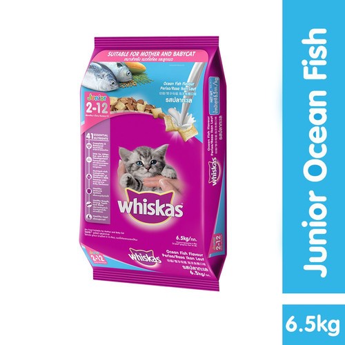WHISKAS 6.5KG JUNIOR OCEANFISH WHISKAS 7KG JUNIOR OCEANFISH WHISKAS 7KG KITTEN OCEANFISH WHISKAS 6.5KG KITTEN OCEANFISH