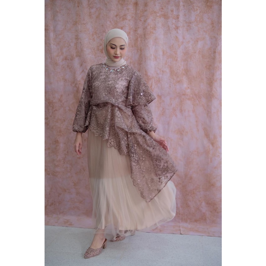 JALEELA - ELLIANA TOP (ATASAN ONLY) (INNER INCLUDED)-  (KEBAYA KONDANGAN / MODERN / LAMARAN / WISUDA)