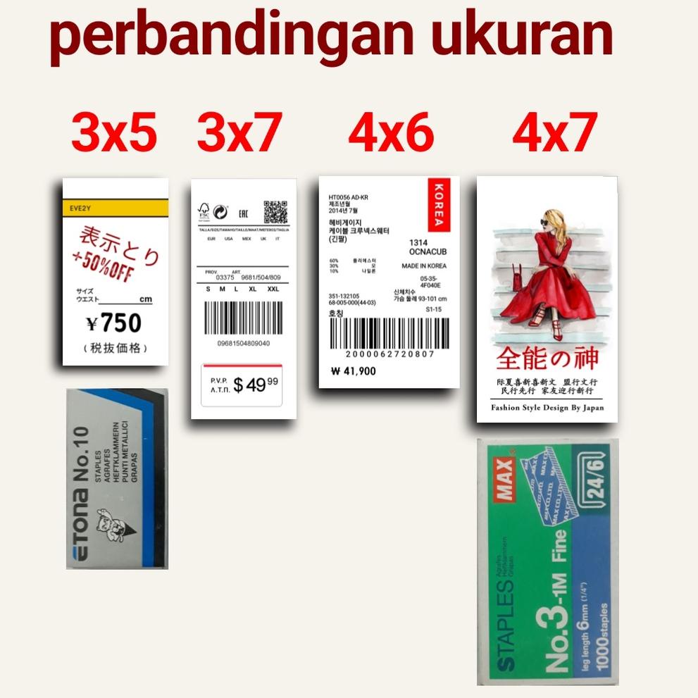 

ㄵ Label Baju Hang Tag Bonus tali Hangtag Lebel Handtag Hantag Untuk Baju Import Label Harga Price Tag ぐ