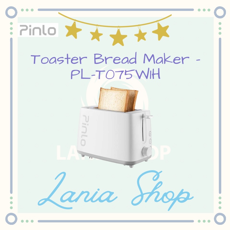 PINLO Toaster Bread Maker - Alat Pemanggang Roti 750W - PL-T075W1H