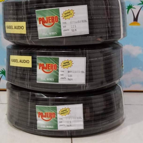 KABEL LISTRIK / AUDIO SERABUT PAJERO 2X2,5 (50 M) - HITAM