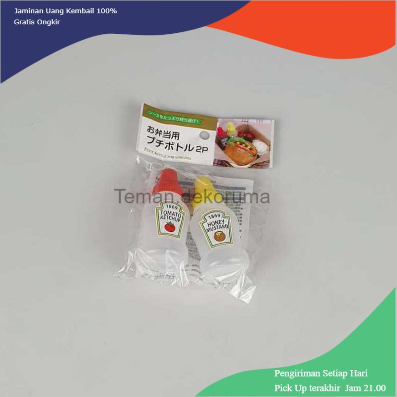 TD - PR HouseGood Botol Saos Mini Tomato Ketchip Sauce Bottle 25ml 2PCS - HG25