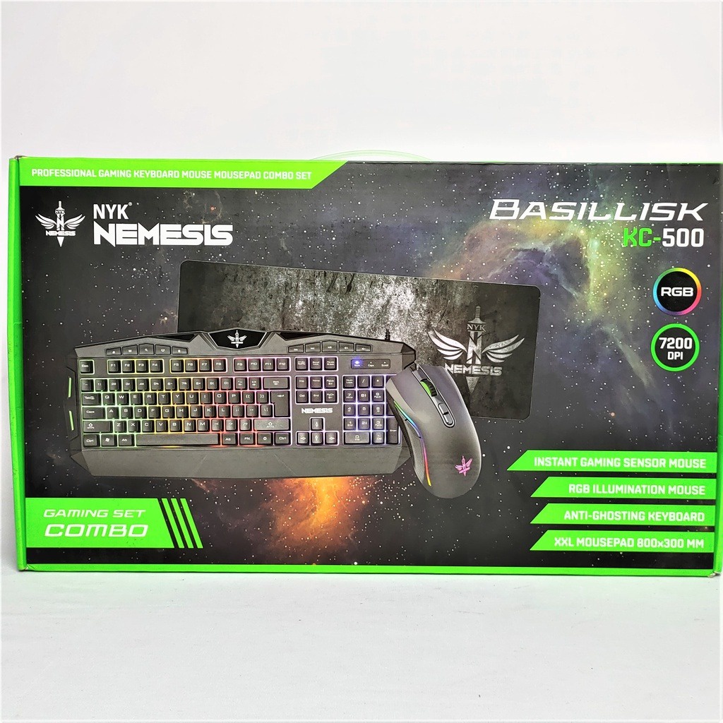 KEYBOARD GAMING COMBO NYK NEMESIS BASILLISK KC- 500