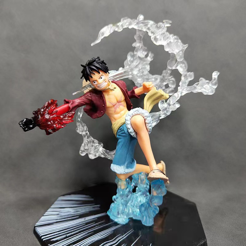 Mainan Action Figure Model Anime One Piece Monkey D Luffy Roronoa Ace Bahan Pvc Untuk Koleksi