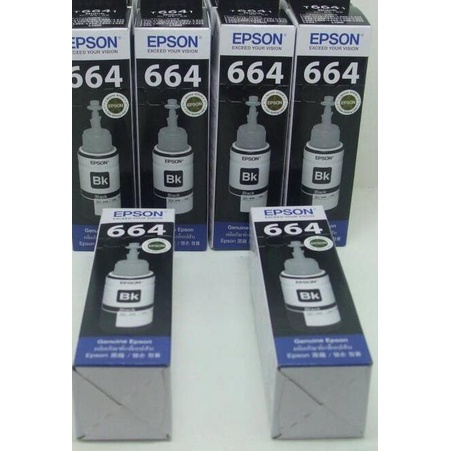 Tinta Printer Original Epson 664 Black / Hitam T6641 L385 L485 L565