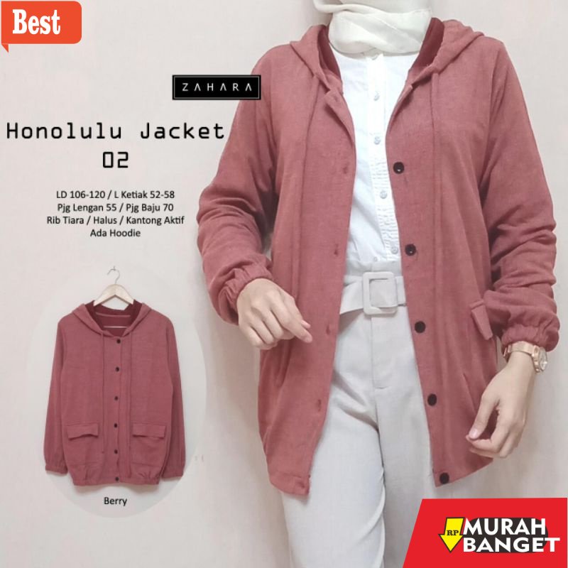 jaket wanita kekinian 2022 Jaket Hoodie Basic Polos Wanita Jacket Kancing Tebal Strech Outer Wanita 